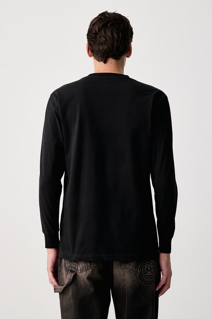 Odzież Dickies Longsleeve męski bawełniany DK0WL450BLK1 czarny
