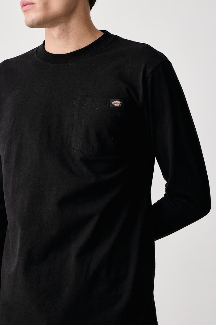 Longsleeve męski bawełniany Dickies DK0WL450BLK1 czarny