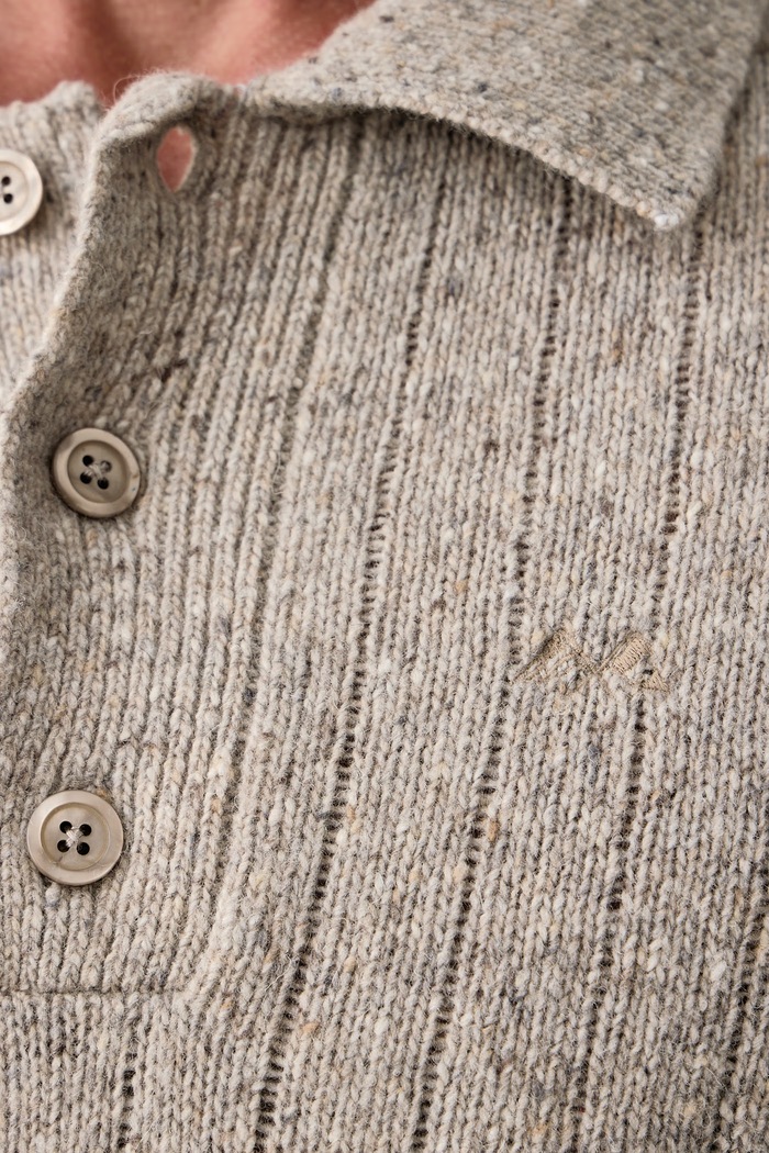 Sweter męski z wełną Lindbergh beżowy 30.825068