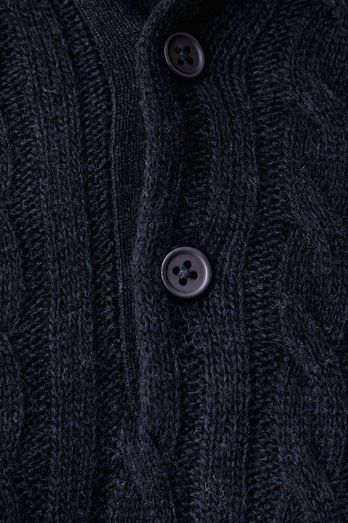 Sweter męski z wełną Lindbergh granatowy 30.800227B