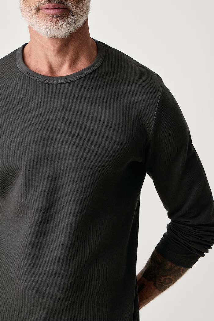 Longsleeve męski bawełniany Lindbergh 30.403021 szary