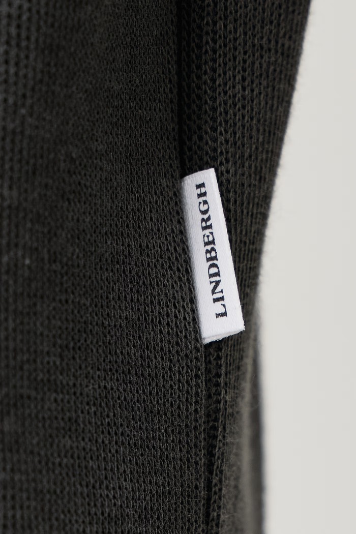 Longsleeve męski bawełniany Lindbergh szary 30.403021