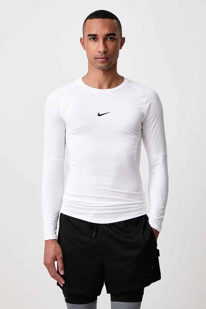 Nike Longsleeve treningowy męski Nike Pro Dri-FIT biały FB7919.100