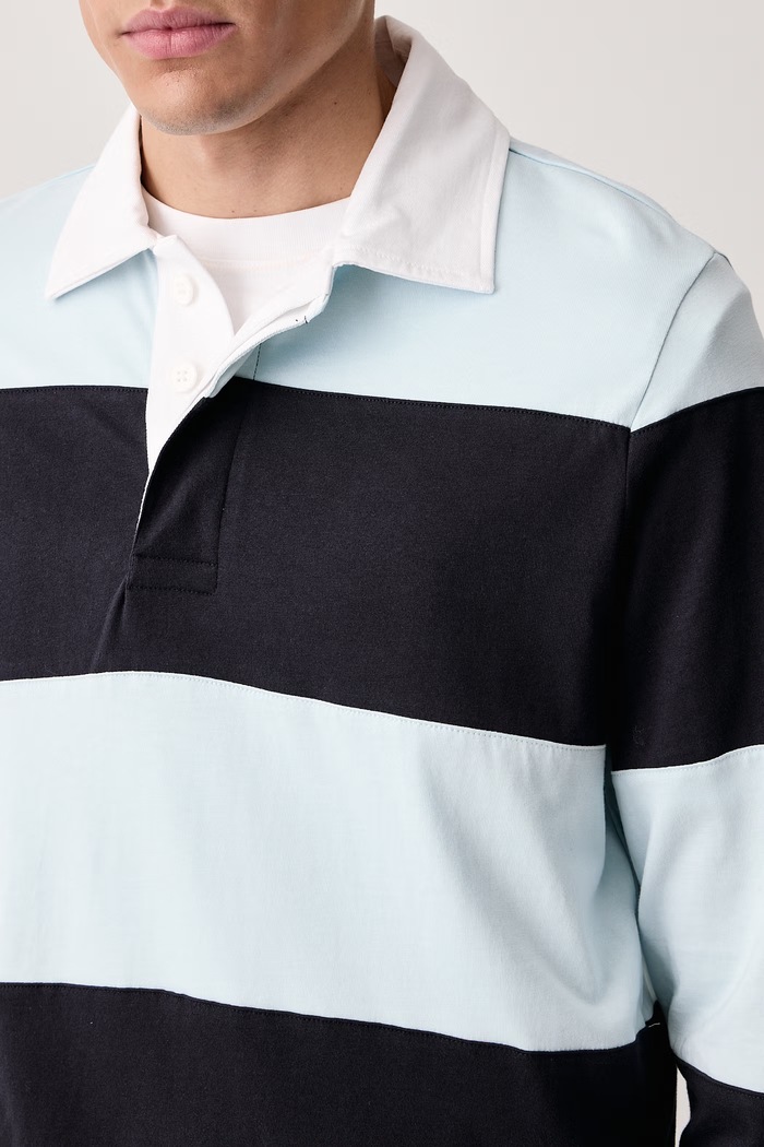 Longsleeve męski bawełniany rag & bone RF9326FT2TM niebieski