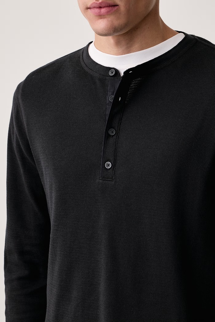 Longsleeve męski bawełniany rag & bone RF8726FT2TM czarny