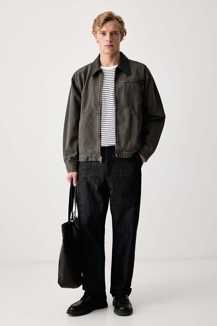 rag & bone Longsleeve męski bawełniany RF0C26FT2TM biały AW26