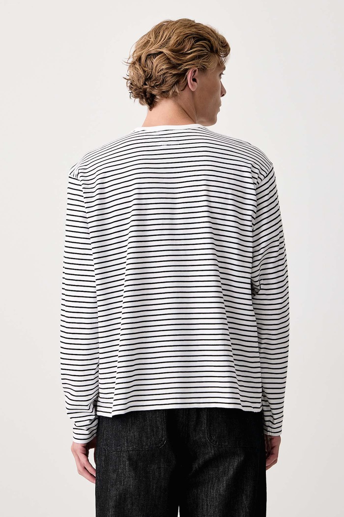 Odzież rag & bone Longsleeve męski bawełniany RF0C26FT2TM biały