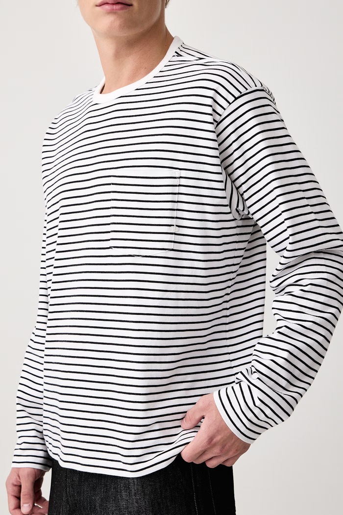 Longsleeve męski bawełniany rag & bone RF0C26FT2TM biały