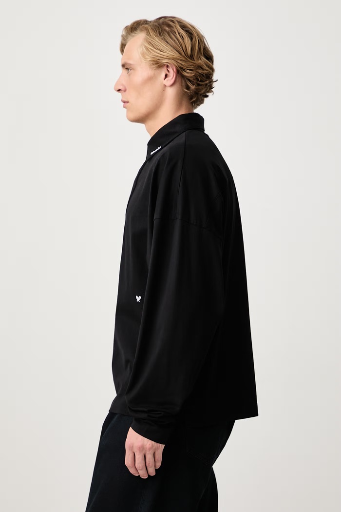 Fontaine longsleeve męski bawełniany RHUDE RHFW26PO01389 czarny