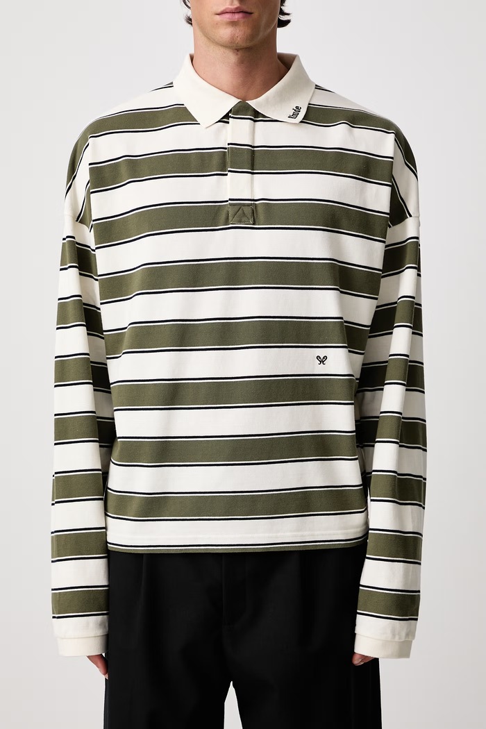 Fontaine a maniche lunghe da uomo in cotone RHUDE beige RHFW26PO01358