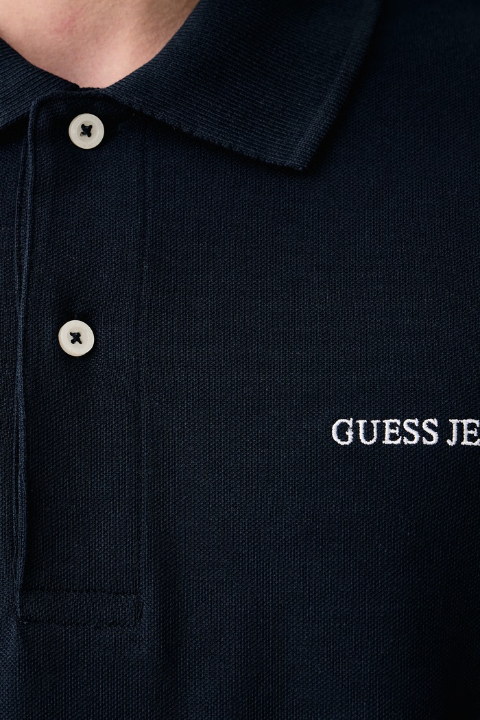 Longsleeve męski bawełniany Guess Jeans granatowy M6BP30.K6721