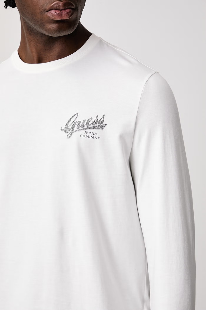 Longsleeve męski bawełniany Guess Jeans M6BI13.K5328 beżowy