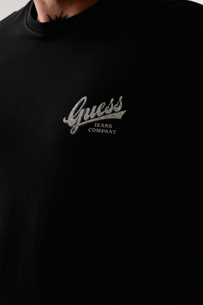 Longsleeve męski bawełniany Guess Jeans M6BI13.K5328 czarny