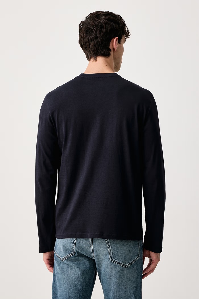Guess Longsleeve męski bawełniany 3-pack U6BG04.K5370 granatowy AW26