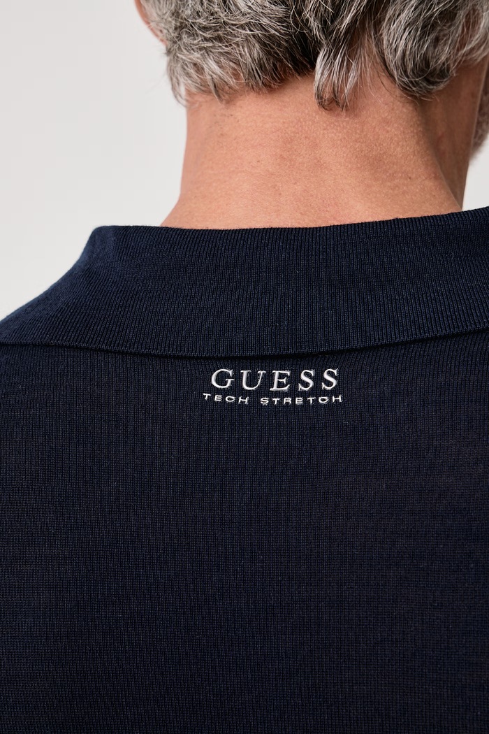 Sweter męski wełniany NASSER Guess M6BR41.Z1588 granatowy