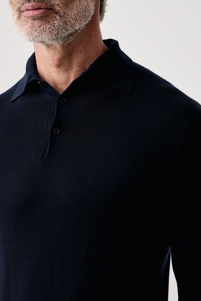 Sweter męski wełniany NASSER Guess granatowy M6BR41.Z1588