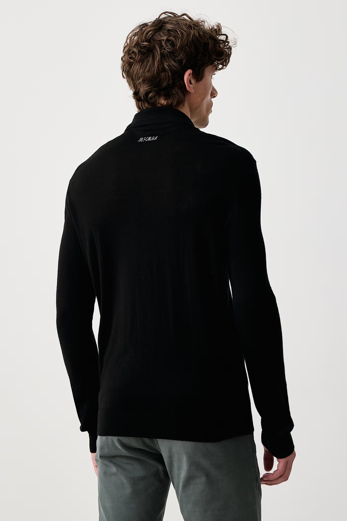 Odzież Guess Sweter męski wełniany NASSER M6BR41.Z1588 czarny