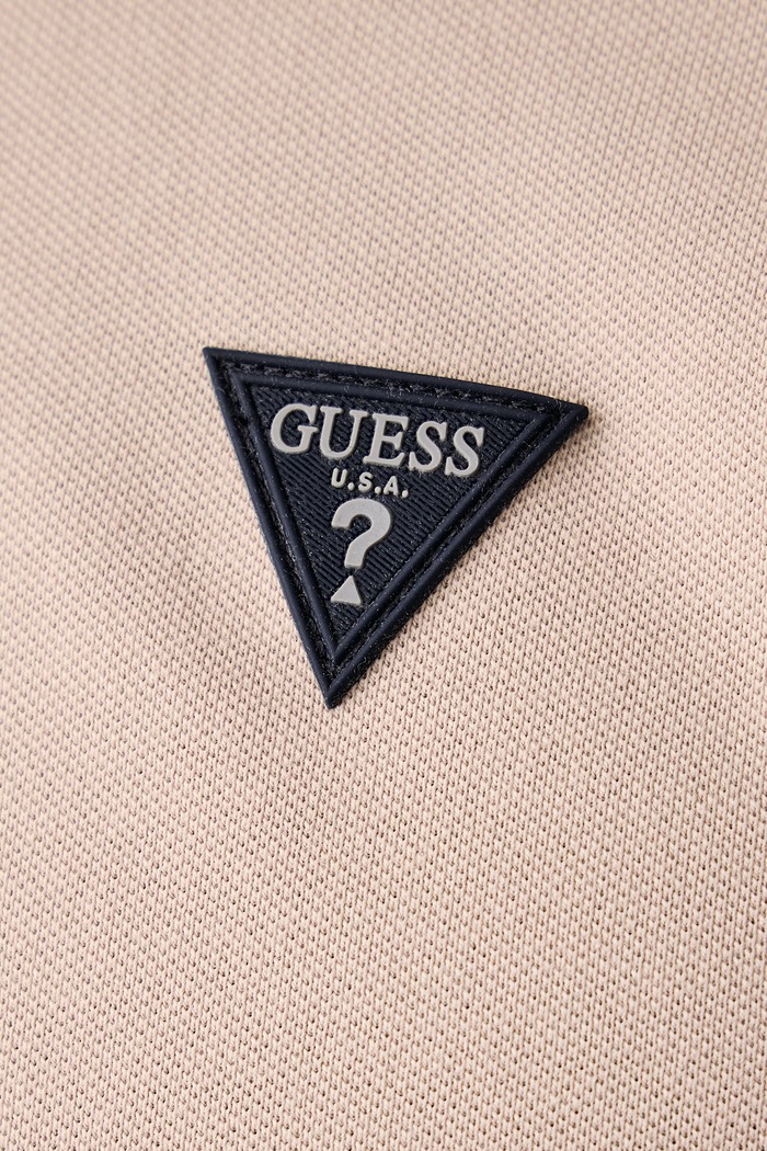 Μακρυμάνικο ανδρικό βαμβακερό με ελαστάν Guess μπεζ M6BP58.K6201