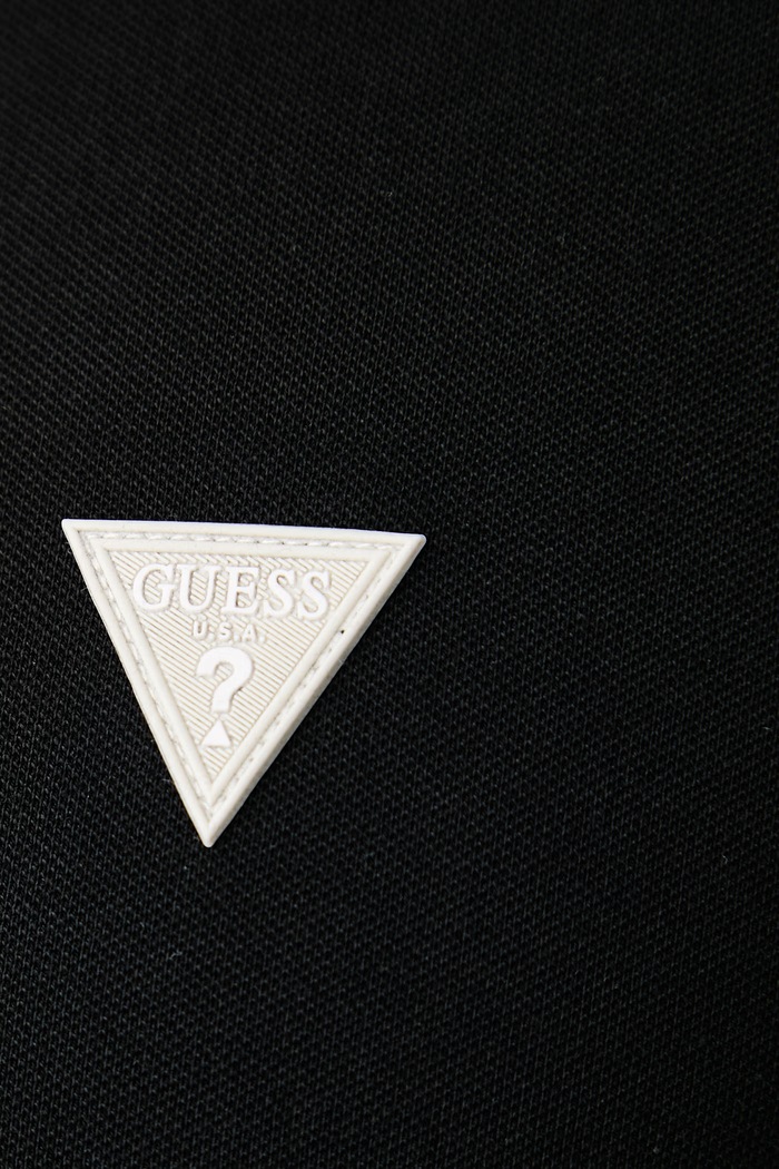 Longsleeve męski bawełniany z elastanem Guess czarny M6BP58.K6201