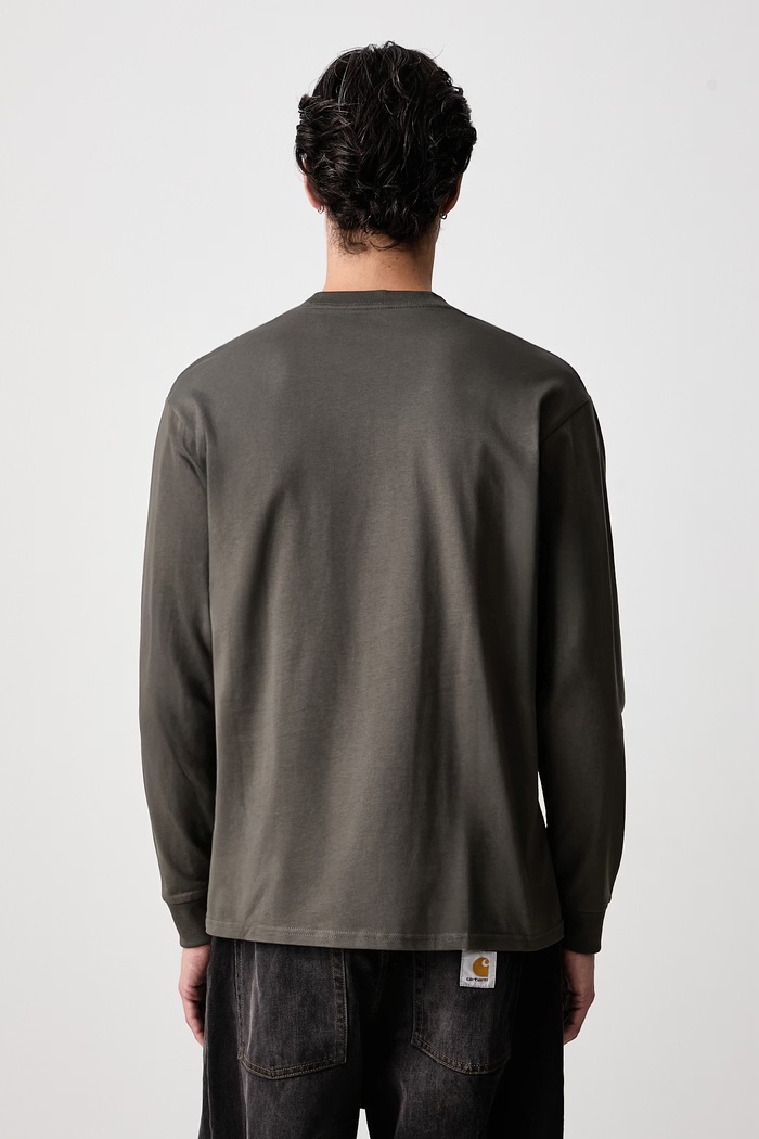 Odzież Carhartt WIP Chase longsleeve męski bawełniany I026392.3X9XX zielony