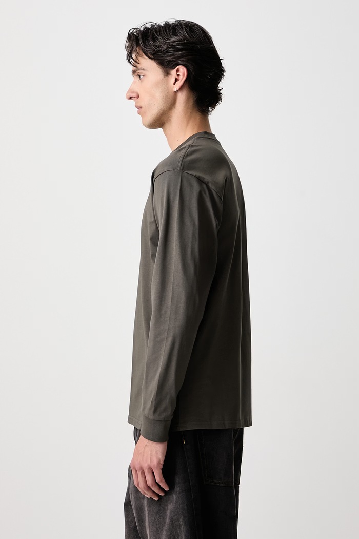 Chase longsleeve męski bawełniany Carhartt WIP I026392.3X9XX zielony