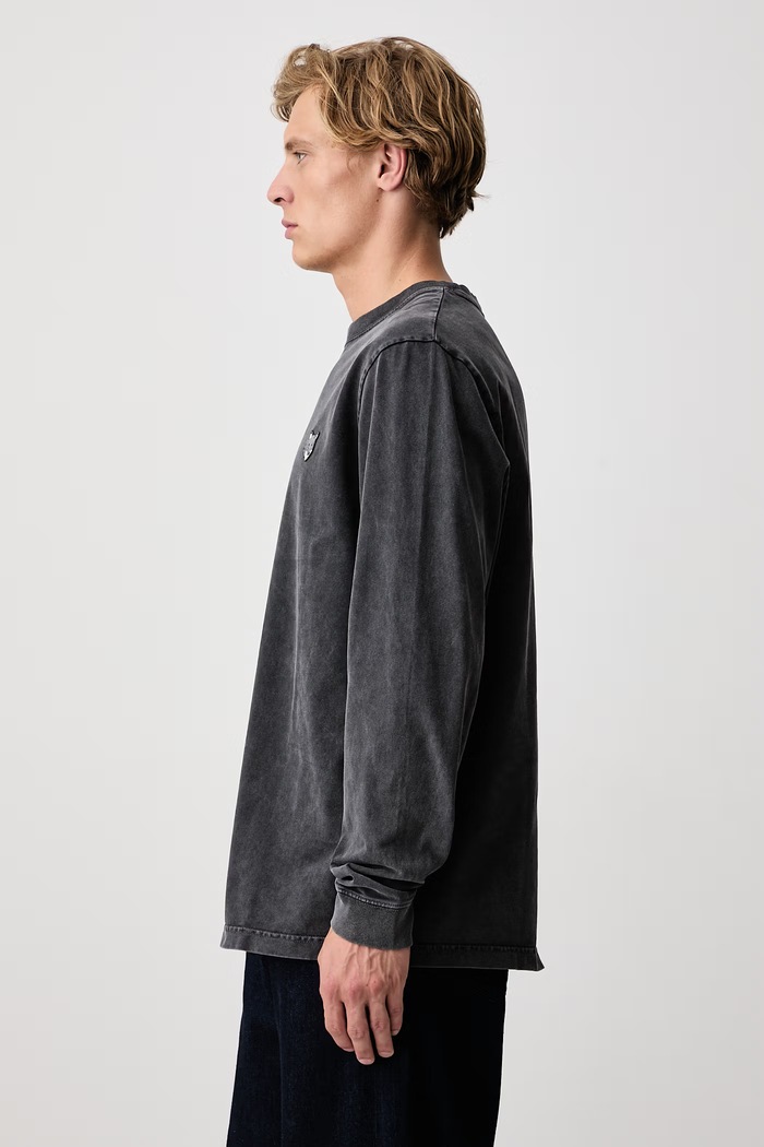 Fox Head longsleeve męski bawełniany Maison Kitsuné PM00119KJBIT7 czarny