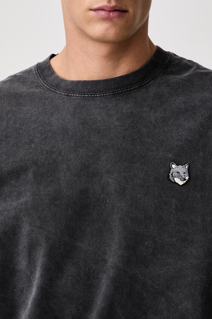 Maison Kitsuné Fox Head longsleeve męski bawełniany PM00119KJBIT7