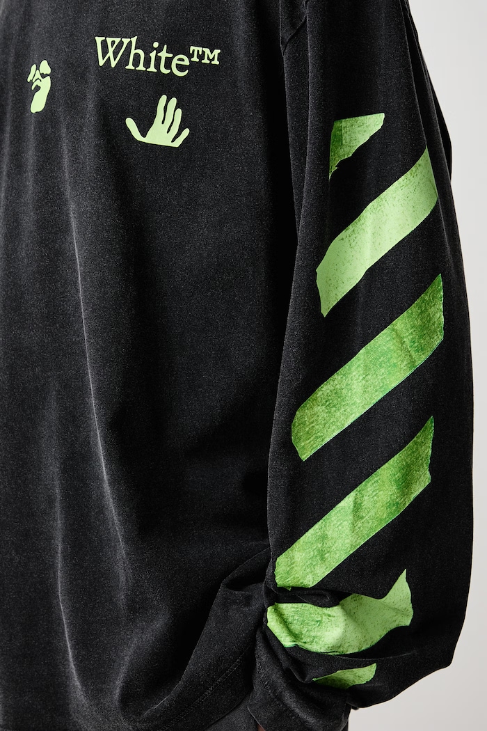 Off-White Bacco Arrow Skate tričko s dlouhým rukávem pánské bavlněné 44MAB09CF26J008001