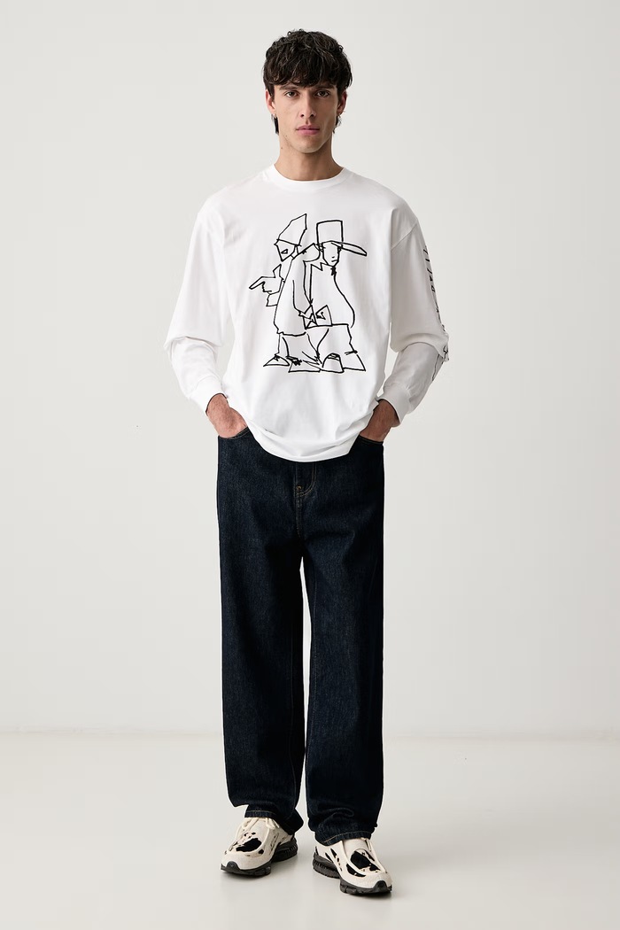 Carhartt WIP Blinkerfluid T-Shirt tričko s dlouhým rukávem pánské bavlněné I037238 bílá AW26