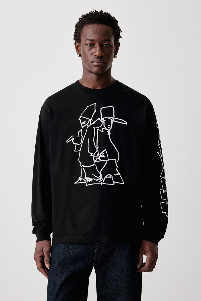 Carhartt WIP Blinkerfluid T-Shirt longsleeve męski bawełniany czarny I037238