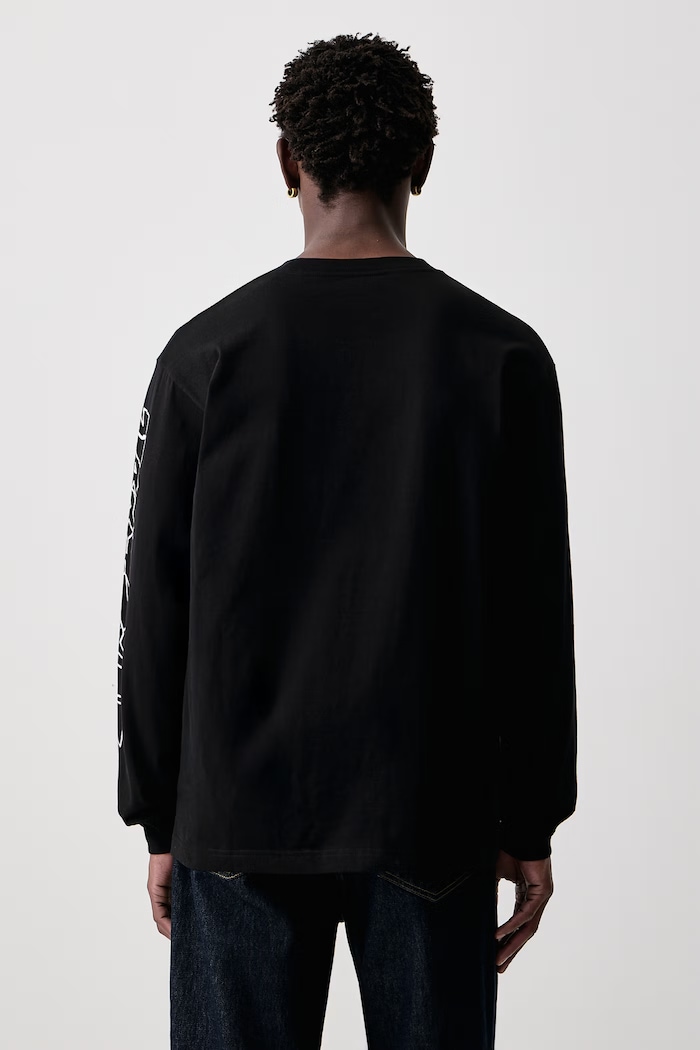 Odzież Carhartt WIP Blinkerfluid T-Shirt longsleeve męski bawełniany I037238 czarny