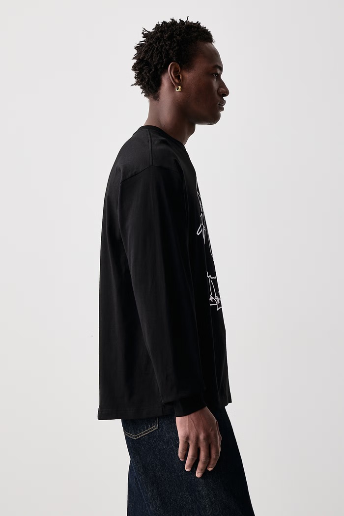Blinkerfluid T-Shirt longsleeve męski bawełniany Carhartt WIP czarny I037238