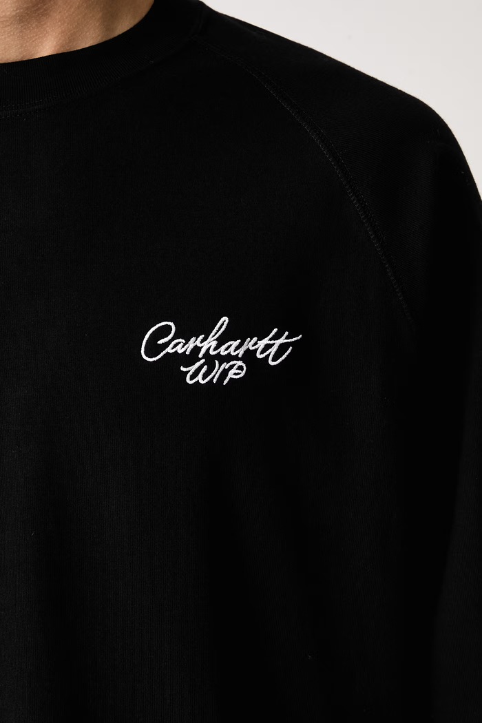 Carhartt WIP Signature Rib T-Shirt tričko s dlouhým rukávem pánské bavlněné I037121