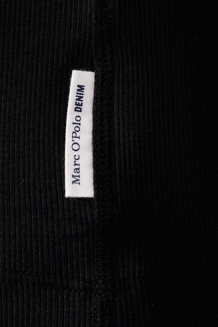 Longsleeve męski bawełniany z elastanem Marc O'Polo czarny 5000016034