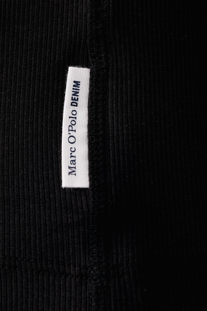 Longsleeve męski bawełniany z elastanem Marc O'Polo czarny 5000016034