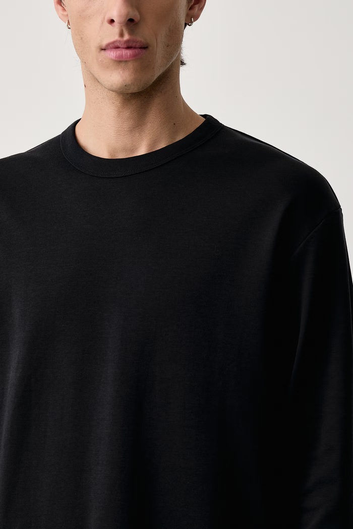 Longsleeve męski bawełniany Marc O'Polo 5000017100 czarny