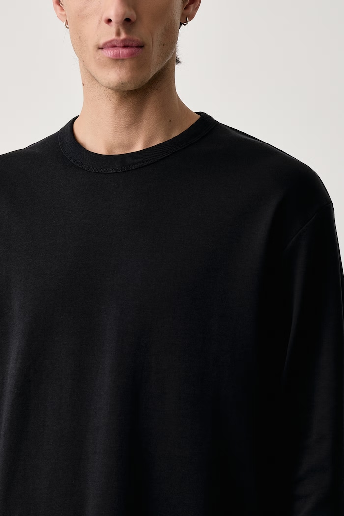 Longsleeve męski bawełniany Marc O'Polo 5000017100 czarny