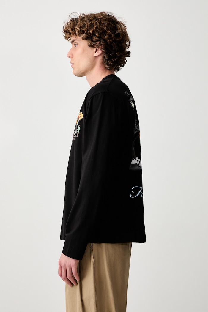 Filling Pieces longsleeve męski bawełniany czarny 422631500360