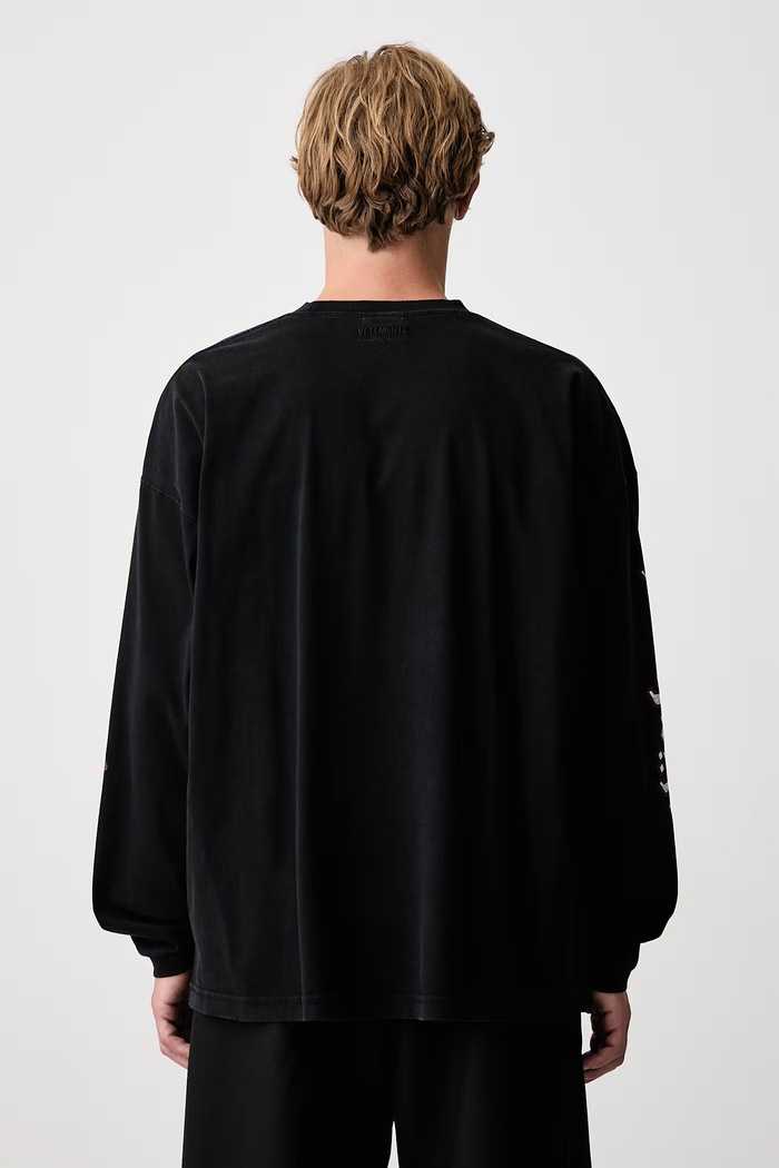 Odzież Vetements Vetements x Motorhead longsleeve męski bawełniany MH27LS243B czarny