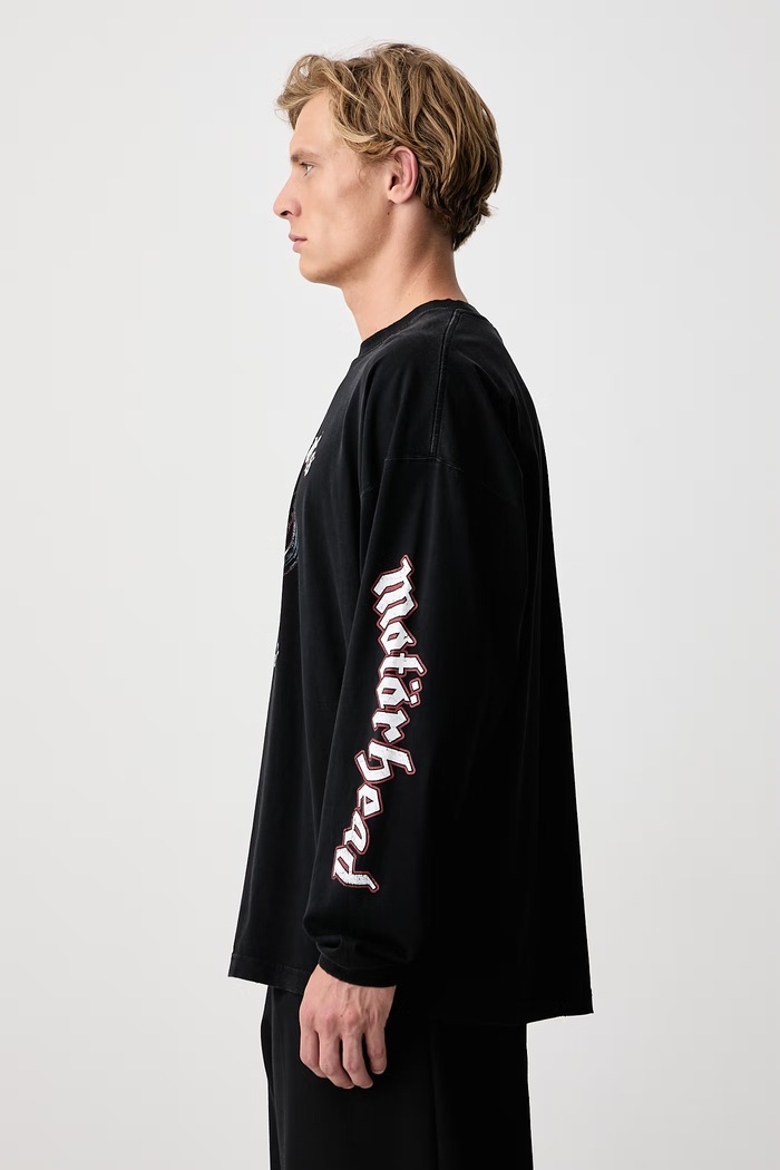 Vetements x Motorhead longsleeve męski bawełniany Vetements MH27LS243B czarny