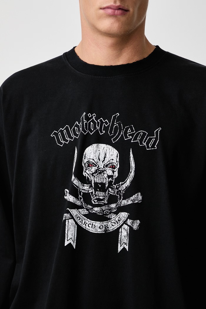 Vetements x Motorhead longsleeve męski bawełniany Vetements czarny MH27LS244B