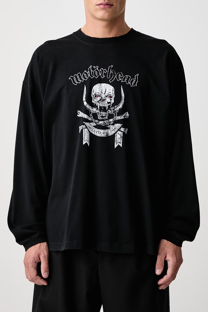 Vetements Vetements x Motorhead longsleeve męski bawełniany MH27LS244B