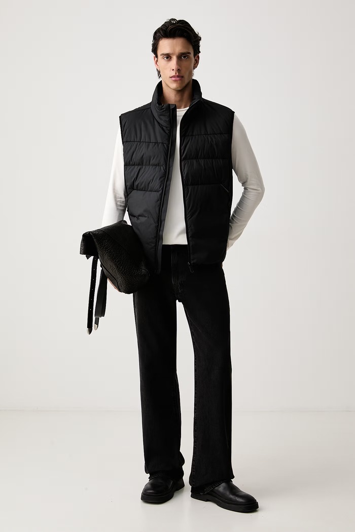 Karl Lagerfeld tričko s dlouhým rukávem pánské bavlněné s elastanem 564235.755020 béžová AW26