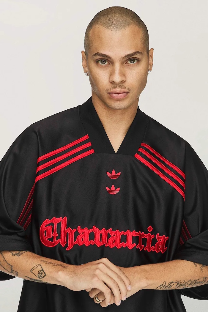 Dazzle LS Jerdey x Willy Chavarria лонгслів чоловічий adidas Originals чорний KZ3116