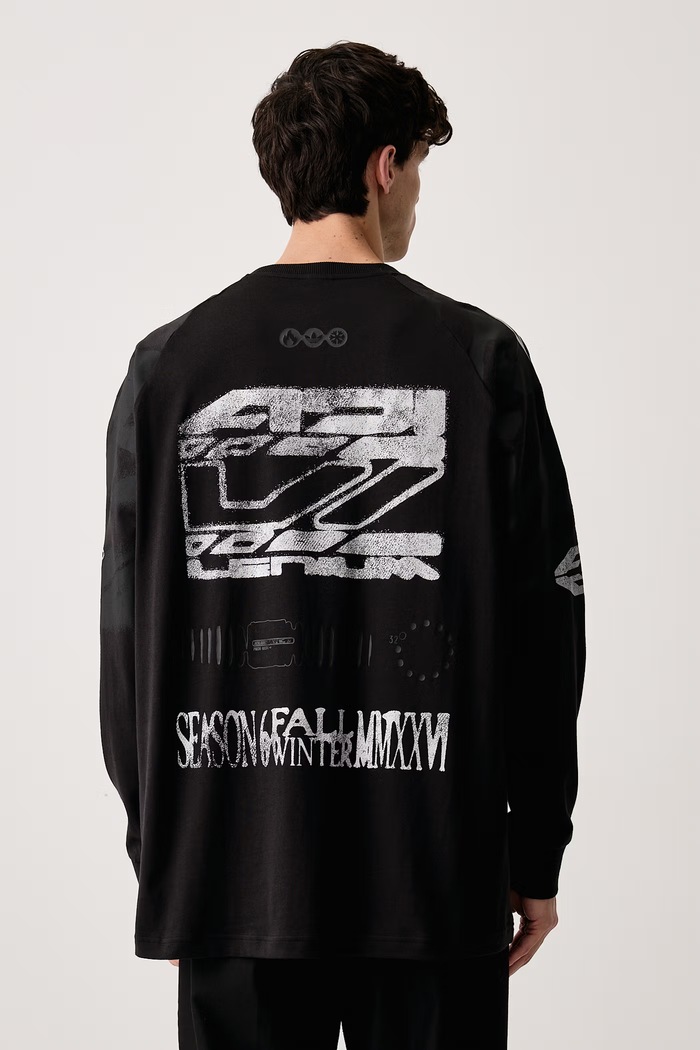 Odzież adidas Originals Longsleeve męski bawełniany Adilenium 6 LH3328 czarny