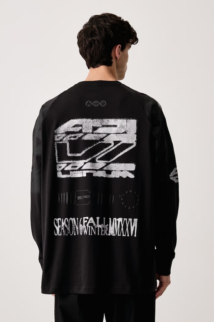 Odzież adidas Originals Longsleeve męski bawełniany Adilenium 6 LH3328 czarny
