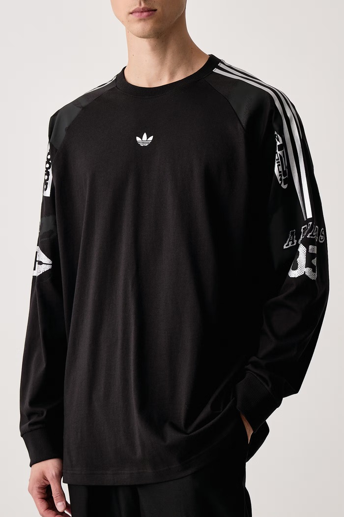Longsleeve męski bawełniany Adilenium 6 adidas Originals LH3328 czarny