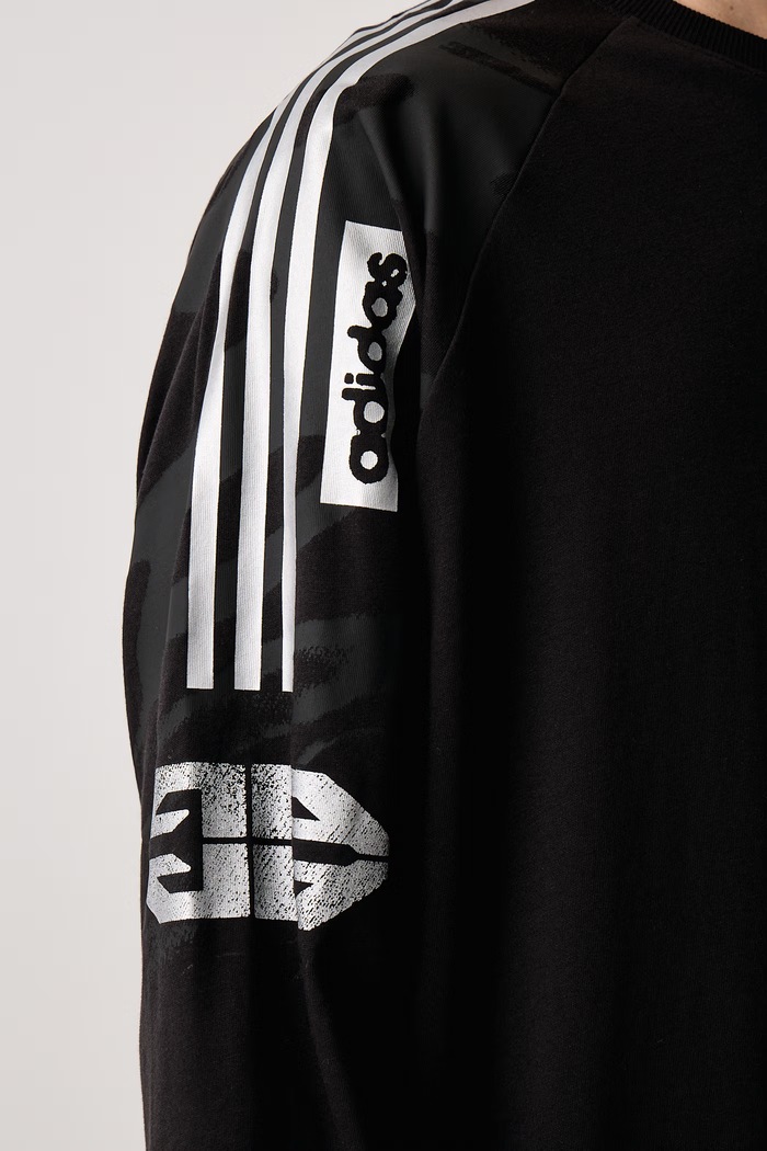 Longsleeve męski bawełniany Adilenium 6 adidas Originals czarny LH3328