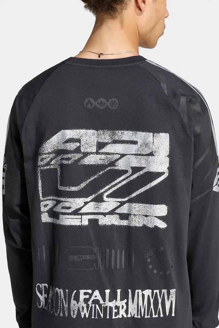 Longsleeve męski bawełniany Adilenium 6 adidas Originals czarny LH3328