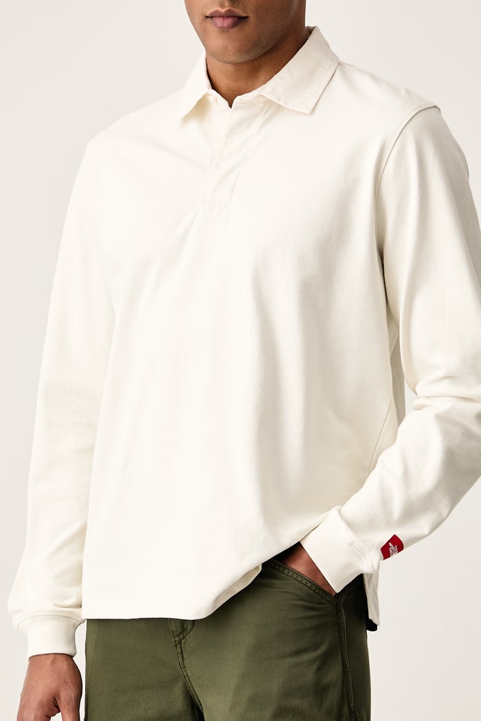 Longsleeve męski bawełniany RedBox The North Face NF0A8HDWQLI1 beżowy